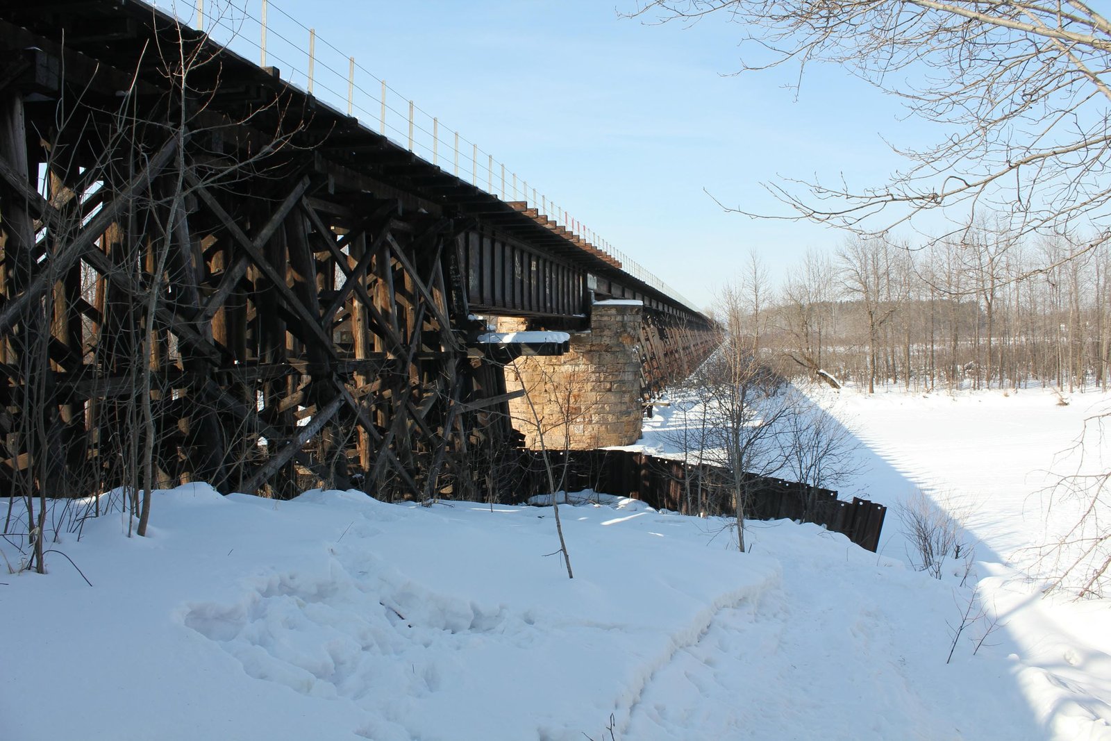 Looking west